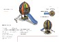 Aire de jeu montgolfière pour enfants