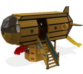 Dirigeable aire de Jeux extérieurs