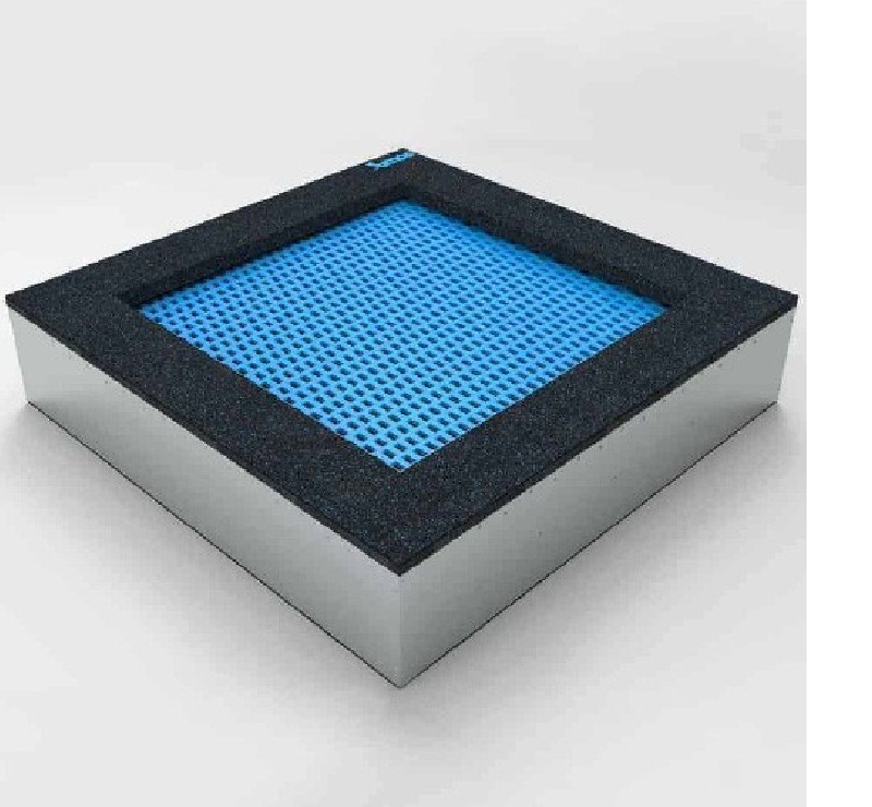 Trampoline carré intégré au sol modèle 1,80 mètre