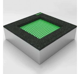 Trampoline carré intégré au sol modèle 1,00 mètre