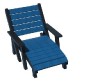 chaise longue en plastique recyclé