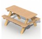 Table pique-nique d'Emma en robinier