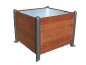 jardinière carrée 1 x 1 m