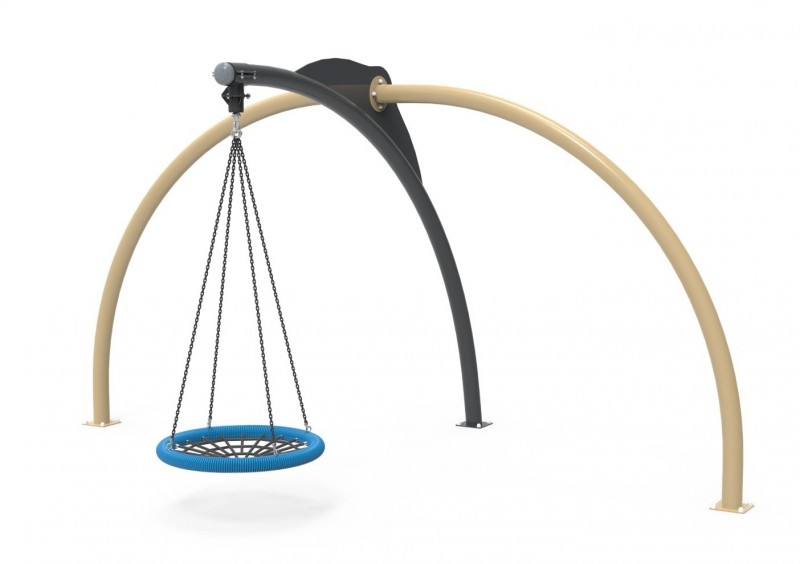 Balançoire nid d'oiseau mouvement oscillant