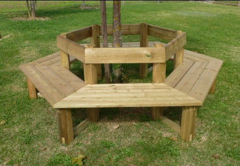 Banc tour d'arbre