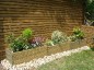 Lot de 10 jardinières en bois : 100 x 100 x H 78 cm
