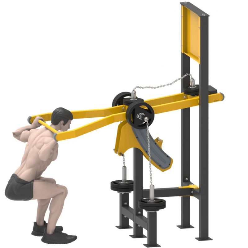 Appareil de musculation extérieur pour les jambes