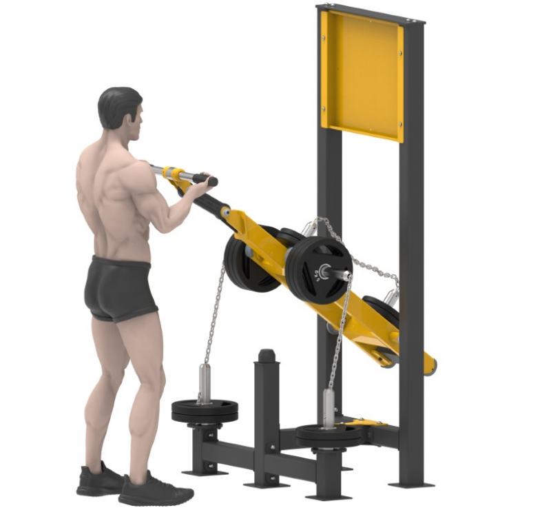 Machine de musculation de plein air pour biceps