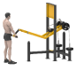 Machine de musculation de plein air pour triceps