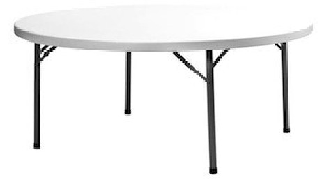 table professionnelle ronde diamètre 182 cm