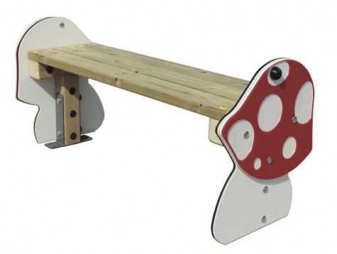 Banc enfant champignon