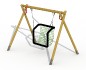 Balançoire soucoupe volante en bois