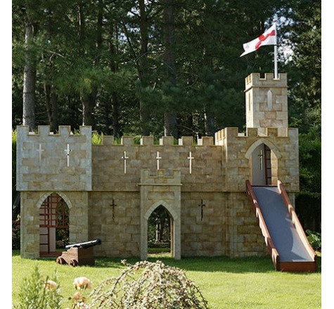 Aires de jeux château fort, Jeux extérieurs château fort sur-mesure