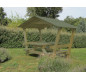 Table pique-nique pour jardin public, Table pique-nique collectivité, Table pique nique avec toit