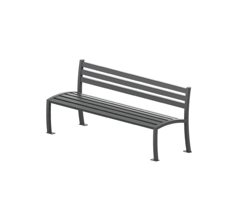 Banc sans accoudoirs urbain