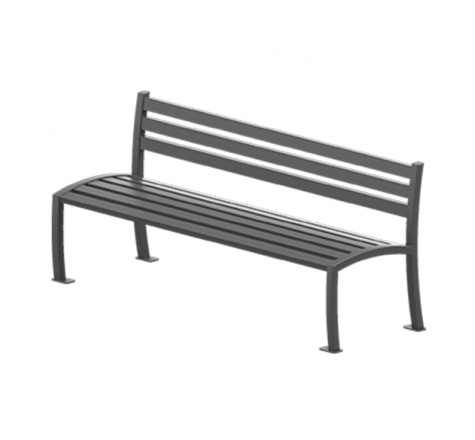 Banc sans accoudoirs urbain