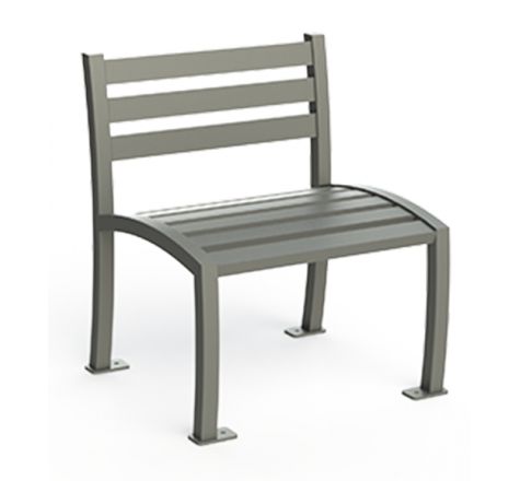 Chaise urbaine en acier galvanisé | Finition thermolaquée