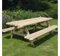 TABLE DE PIQUE-NIQUE AUTONOME 160CM EN PIN DU NORD