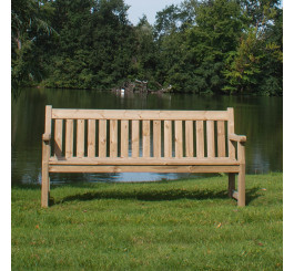 Banc en pin avec accoudoirs