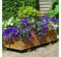 Bac à fleurs rectangulaire 147x50x47 cm, épicéa imprégné