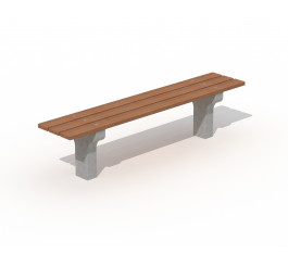 Banc Le Havre Classic en Bois Tropical | Mobilier urbain durable