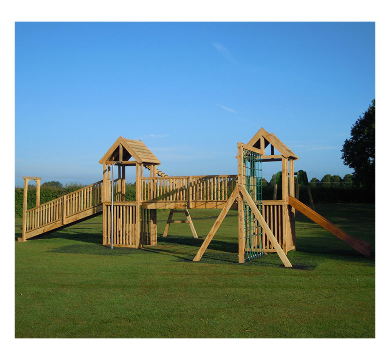 Chateau pour aire de jeux extérieurs