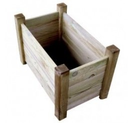Jardinière rectangulaire bois