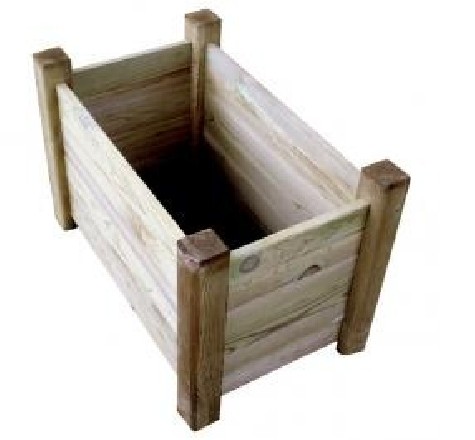 Jardinière rectangulaire bois