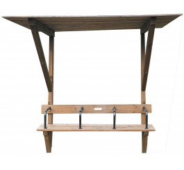 Banquette en compact, banquette ultra-résistante