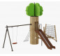 Arbre cabane aire de jeux pour parc public, arbre cabane pour aire de jeu