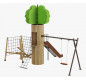 Arbre cabane aire de jeux pour parc public, arbre cabane pour aire de jeu
