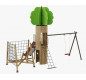 Arbre cabane aire de jeux pour parc public, arbre cabane pour aire de jeu