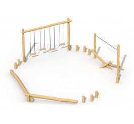 Parcours de motricité en robinier
