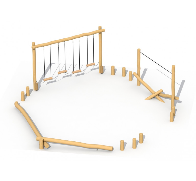 Parcours de motricité en robinier