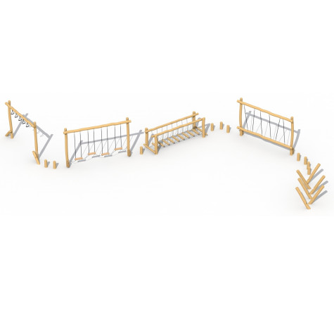 Parcours de motricité pour enfants, Parcours de motricité, Jeux en robinier