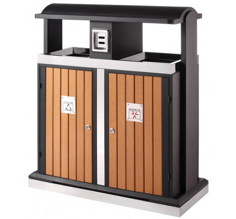 Poubelles avec cendrier