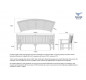 Banc anglais pour espace public, Banc public en bois, Banc public bois