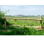 Barrière de forêt, Barrière basculante, Barrière basculante en bois de robinier