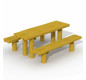 Banquette en bois de robinier, Banquette en robinier, Banquette robinier