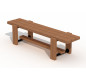 Banquette en bois tropical, Banquette en bois exotique, Banquette bois exotique