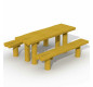 Table pique-nique en bois de robinier