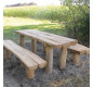 Table en bois de robinier