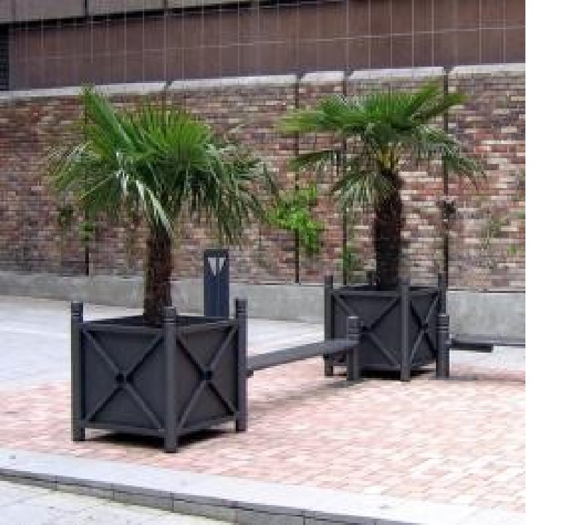 Jardinière acier Mistral pommeau boule