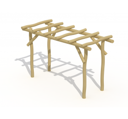 Pergola en bois de robinier