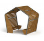 Bancs sous abri