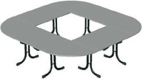 Table Vendée ¼ rond ou ½ rond