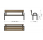 Banc de voirie, Banc public haut de gamme, Bancs pour collectivité, Bancs publics