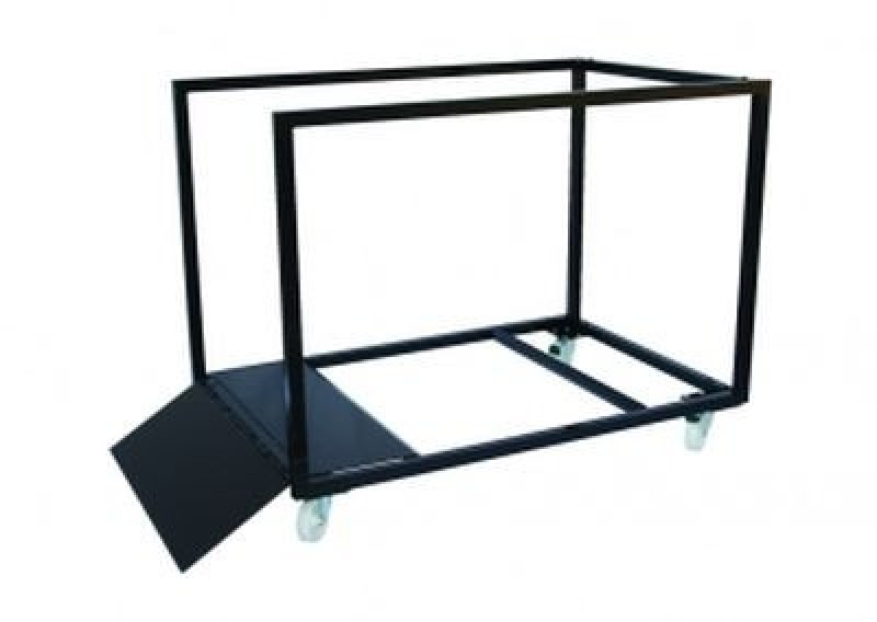 Table ronde en bois multiplis verni