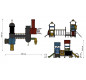 Jeux de plein air pour école, Structure de jeux pour aire de jeux, Aire de jeux extérieurs pour collectivité