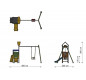 Jeux de plein air pour école, Structure de jeux pour aire de jeux, Aire de jeux extérieurs pour collectivité